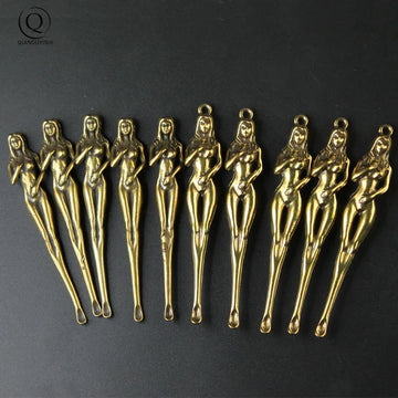 Handmade Brass Goddess Pendant Keychain
