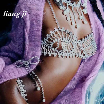 Crystal Bra & Thong Body Chain