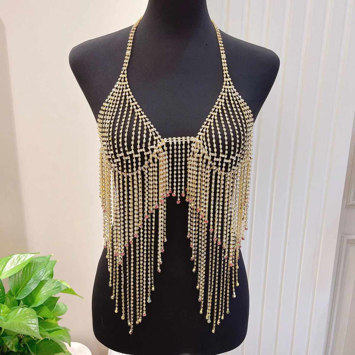 Crystal Bra & Thong Body Jewelry