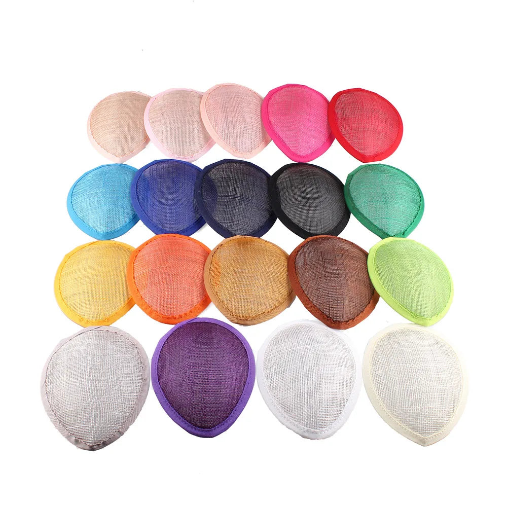 13cm Teardrop Sinamay Fascinator Base DIY Millinery Headpiece Cocktail Hat Mold