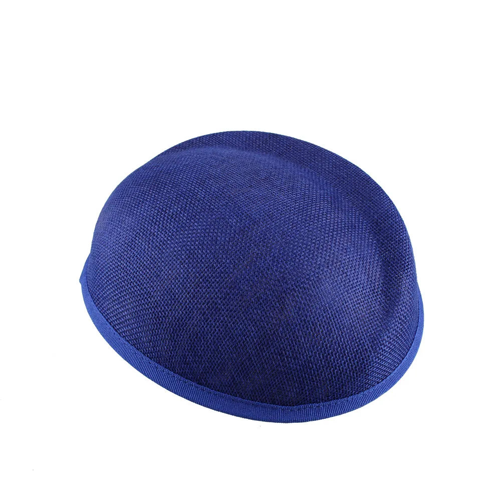 16x19cm Oval Sinamay Button Cap Fascinator Base 5-Pack DIY Millinery Hat Mold