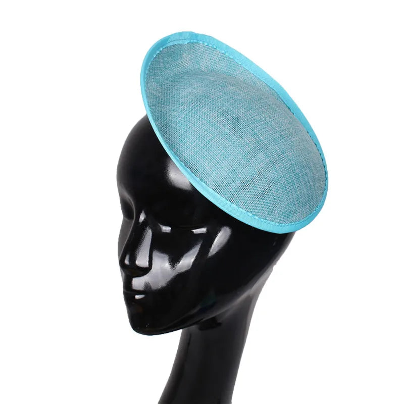 20cm Round Sinamay Fascinator Base DIY Millinery Headpiece Showgirl Hat Base