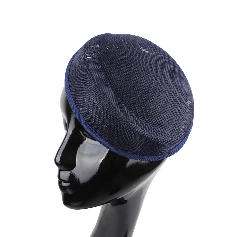 16x19cm Oval Sinamay Button Cap Fascinator Base 5-Pack DIY Millinery Hat Mold