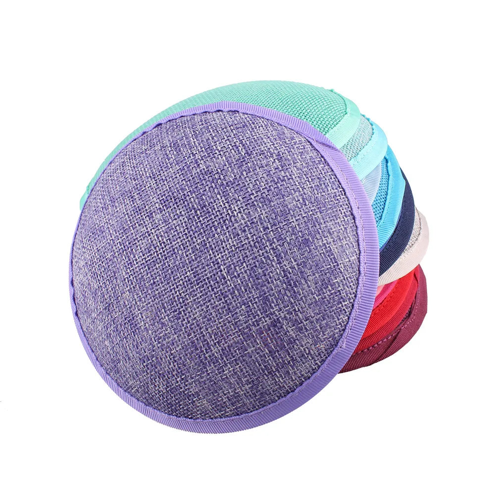 Round Imitation Sinamay Fascinator Base — 13 cm