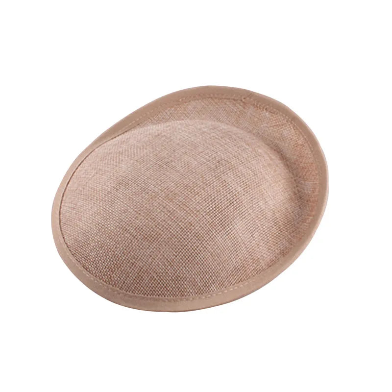 20cm Round Sinamay Fascinator Base DIY Millinery Headpiece Showgirl Hat Base