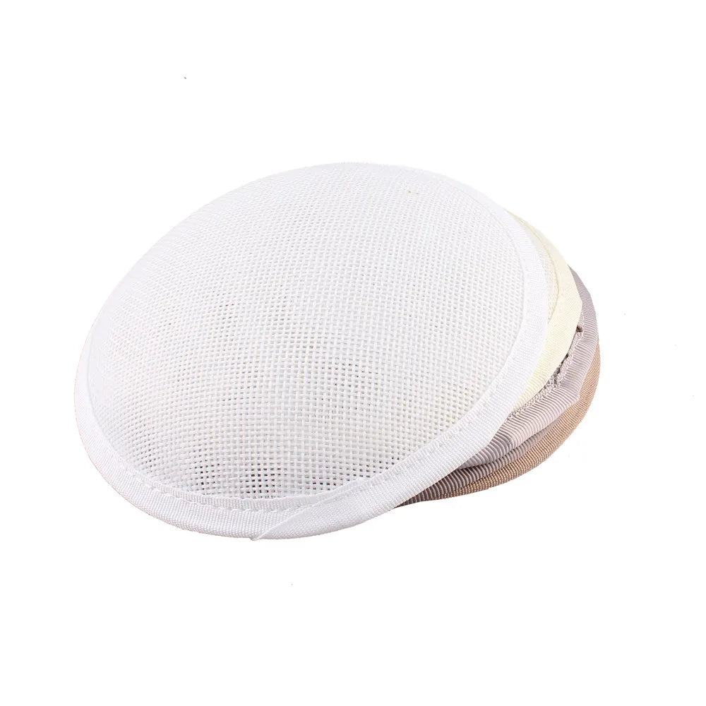 Round Imitation Sinamay Fascinator Base — 13 cm