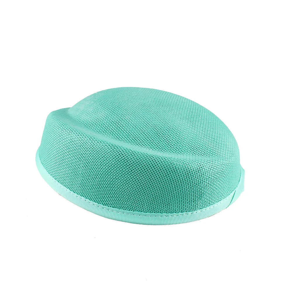 16x19cm Oval Sinamay Button Cap Fascinator Base 5-Pack DIY Millinery Hat Mold