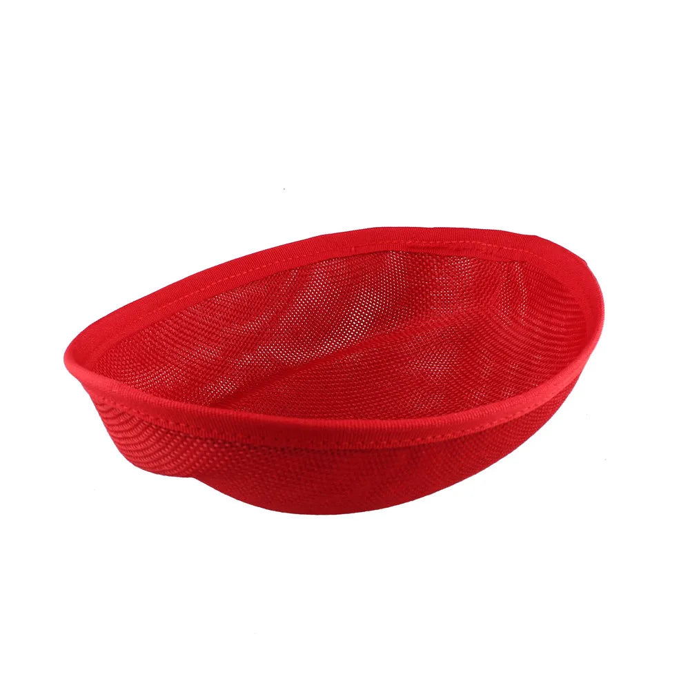 16x19cm Oval Sinamay Button Cap Fascinator Base 5-Pack DIY Millinery Hat Mold