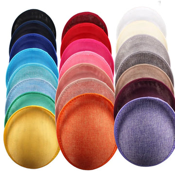 20cm Round Sinamay Fascinator Base DIY Millinery Headpiece Showgirl Hat Base