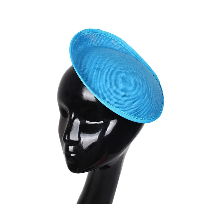 20cm Round Sinamay Fascinator Base DIY Millinery Headpiece Showgirl Hat Base