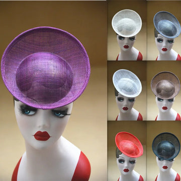 Sinamay Saucer Fascinator Base — 20 cm