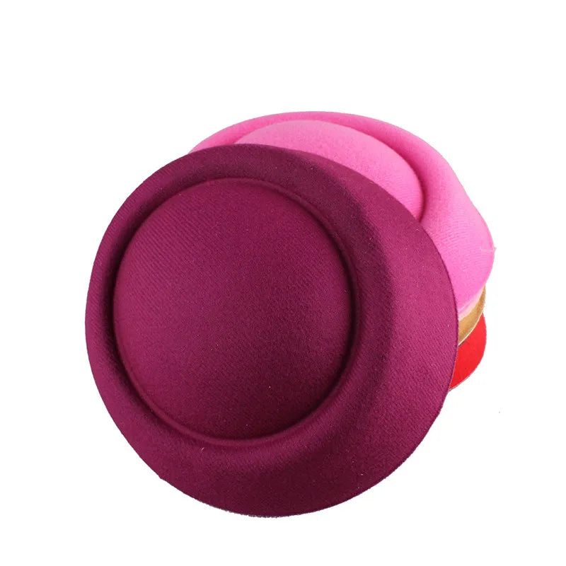 16cm Mini Pillbox Hat Fascinator Base DIY Millinery Stage Headpiece Mold