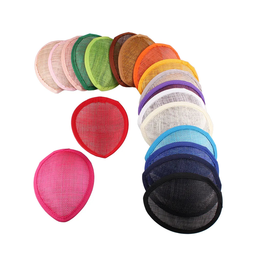 13cm Teardrop Sinamay Fascinator Base DIY Millinery Headpiece Cocktail Hat Mold