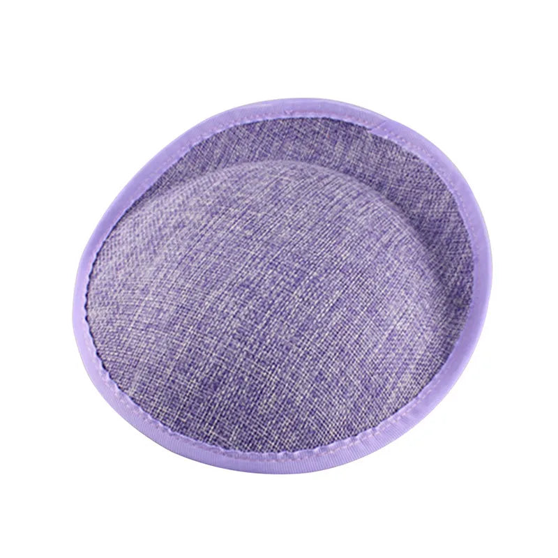 20cm Round Sinamay Fascinator Base DIY Millinery Headpiece Showgirl Hat Base