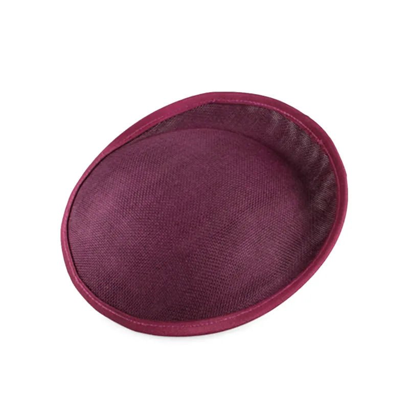 20cm Round Sinamay Fascinator Base DIY Millinery Headpiece Showgirl Hat Base