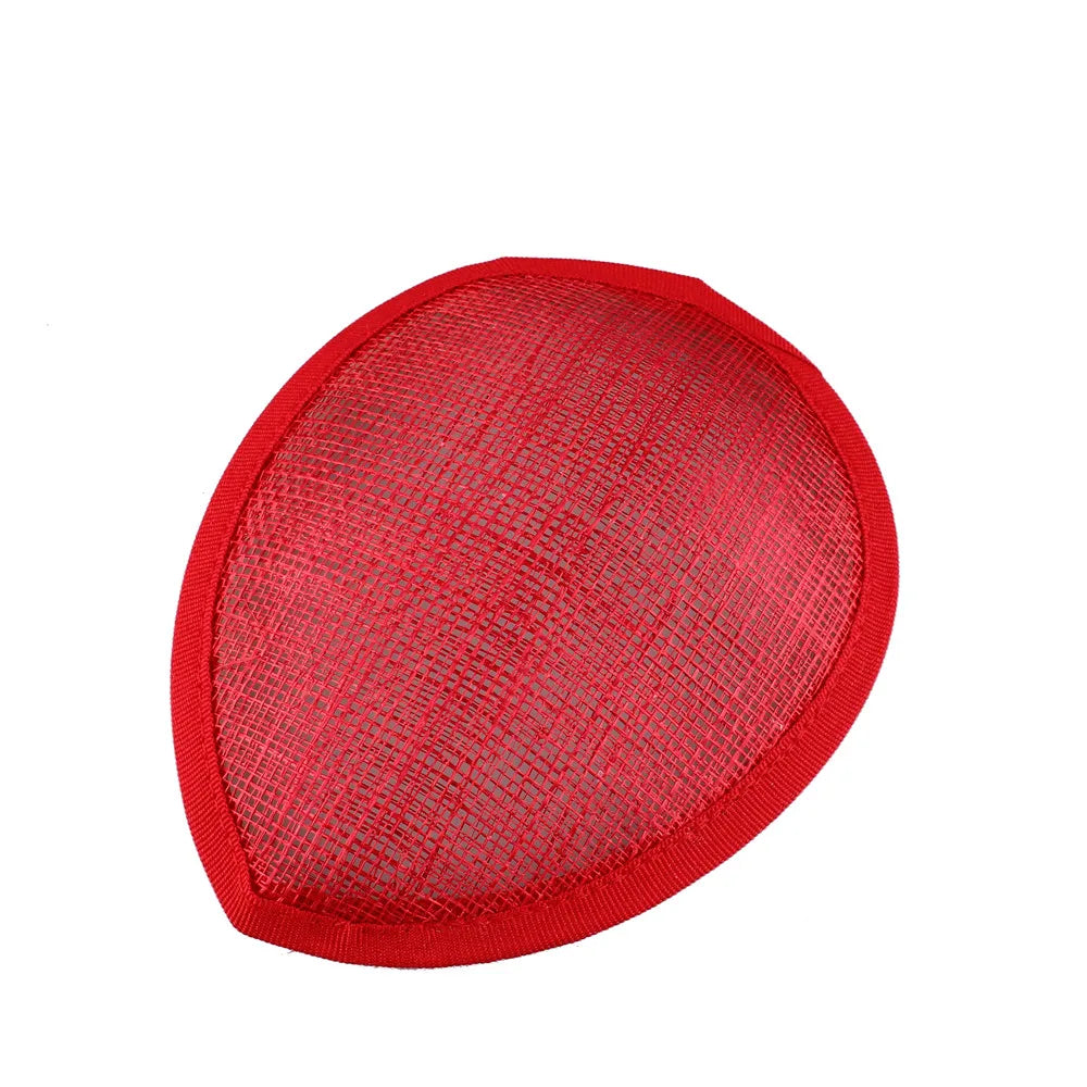 13cm Teardrop Sinamay Fascinator Base DIY Millinery Headpiece Cocktail Hat Mold