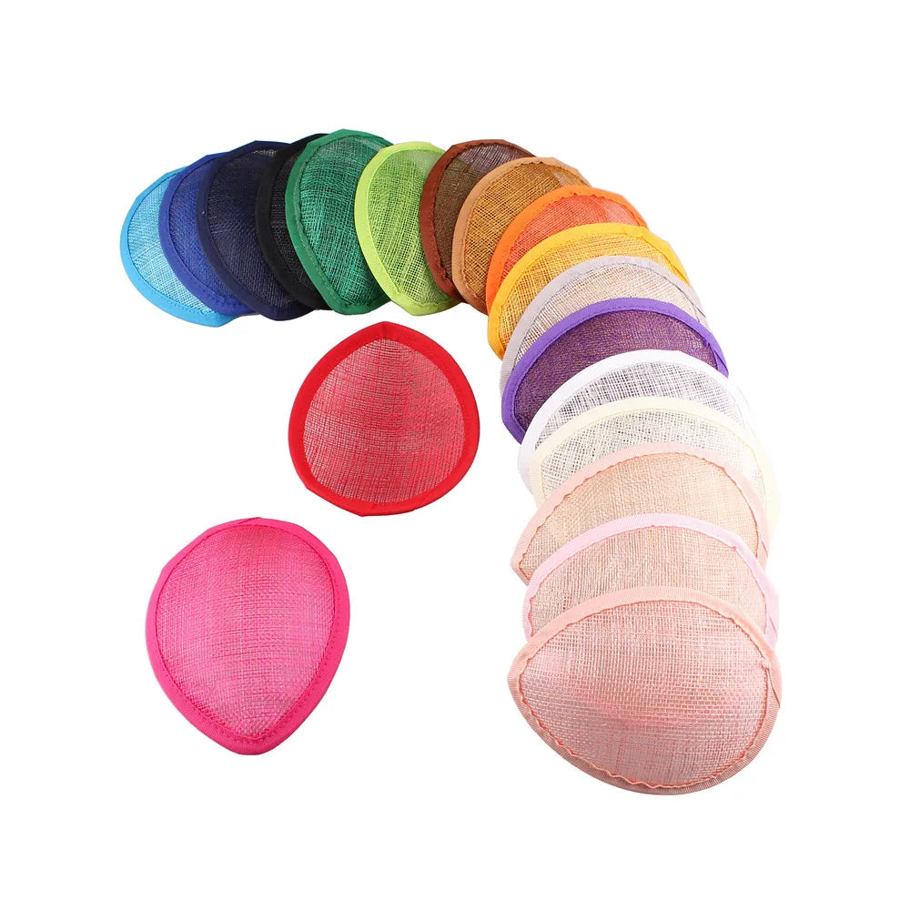 13cm Teardrop Sinamay Fascinator Base DIY Millinery Headpiece Cocktail Hat Mold