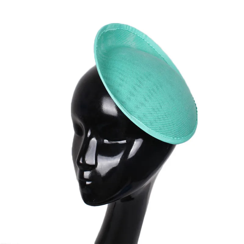 20cm Round Sinamay Fascinator Base DIY Millinery Headpiece Showgirl Hat Base