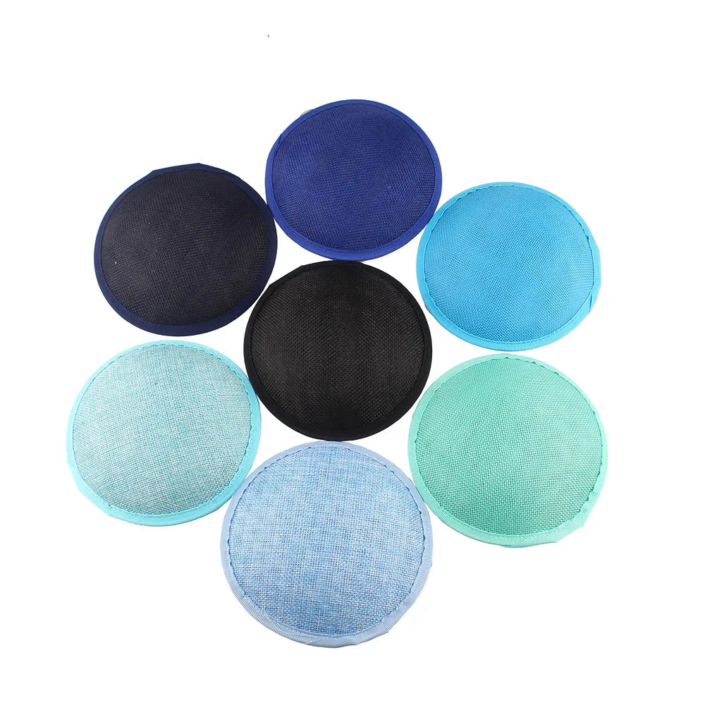 Round Imitation Sinamay Fascinator Base — 13 cm