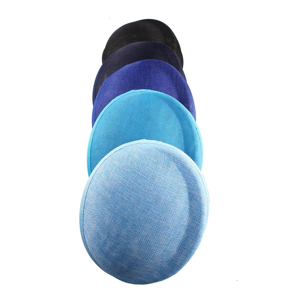 16x19cm Oval Sinamay Button Cap Fascinator Base 5-Pack DIY Millinery Hat Mold