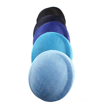 16x19cm Oval Sinamay Button Cap Fascinator Base 5-Pack DIY Millinery Hat Mold
