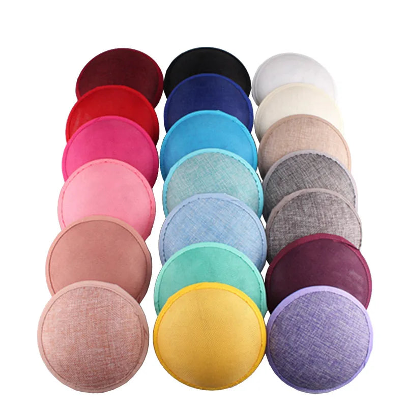 13cm Round Sinamay Fascinator Base DIY Millinery Headpiece Cocktail Hat Mold