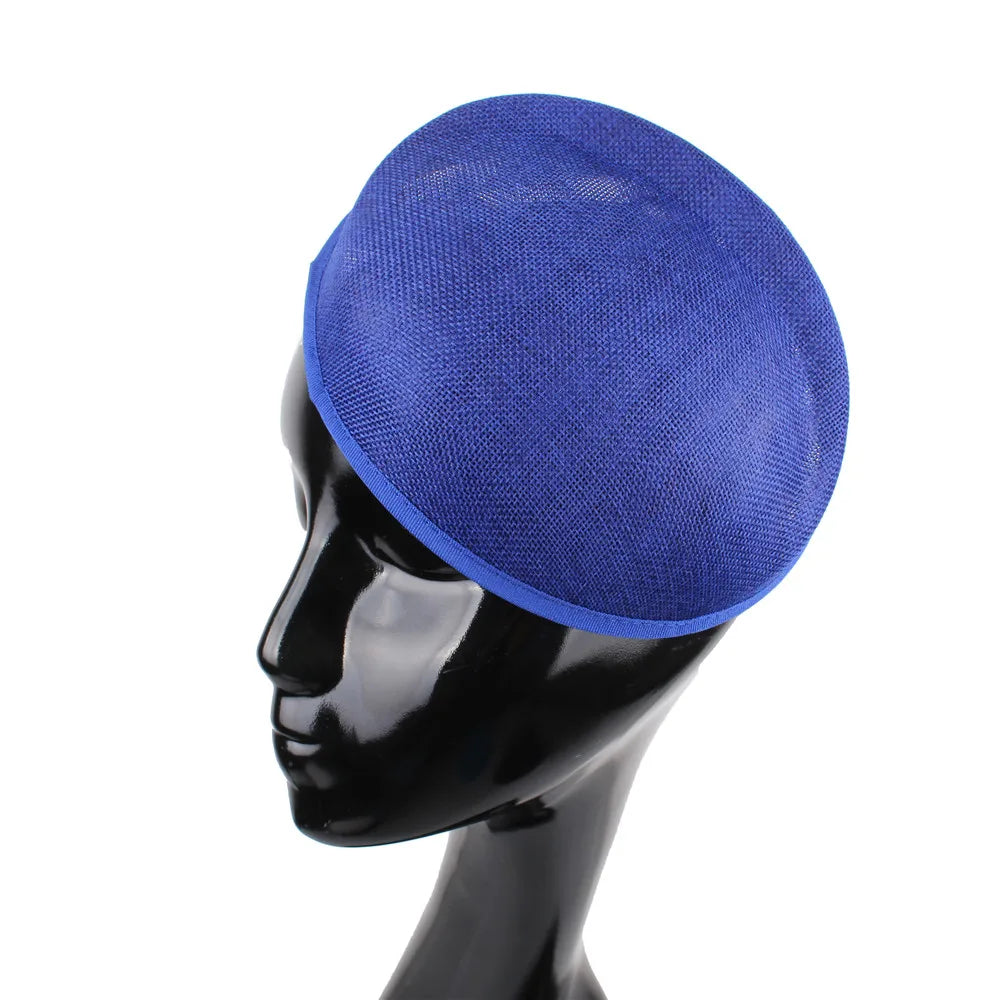 16x19cm Oval Sinamay Button Cap Fascinator Base 5-Pack DIY Millinery Hat Mold