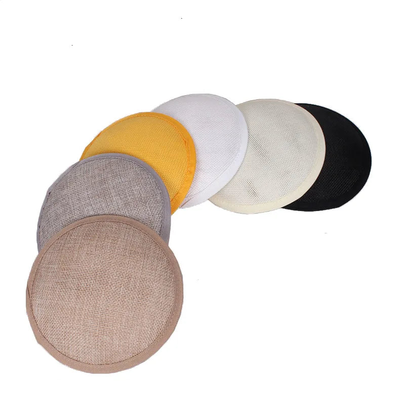 13cm Round Sinamay Fascinator Base DIY Millinery Headpiece Cocktail Hat Mold