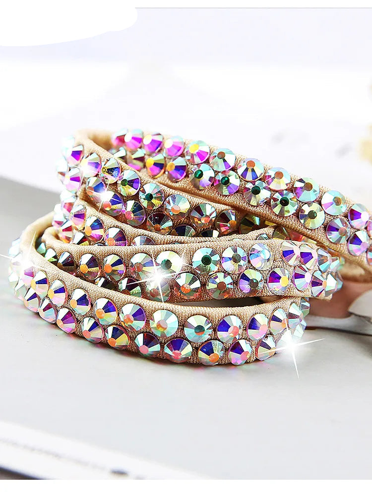 Sparkly Colorful Rhinestone Waist Chain Belt Belly Dance Body Jewelry