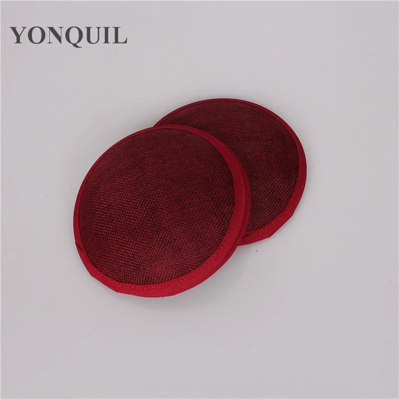 Round Imitation Sinamay Fascinator Base — 13 cm
