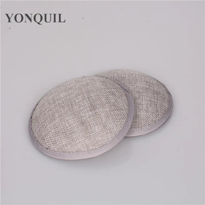 Round Imitation Sinamay Fascinator Base — 13 cm