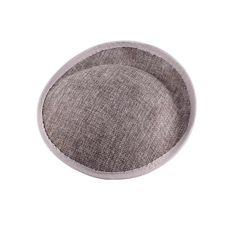20cm Round Sinamay Fascinator Base DIY Millinery Headpiece Showgirl Hat Base