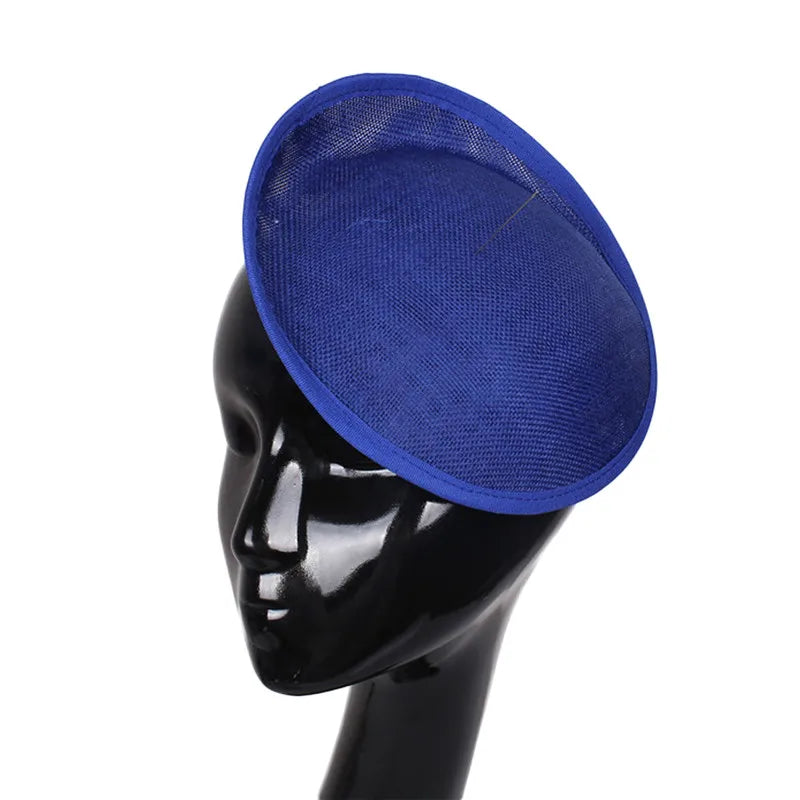 20cm Round Sinamay Fascinator Base DIY Millinery Headpiece Showgirl Hat Base