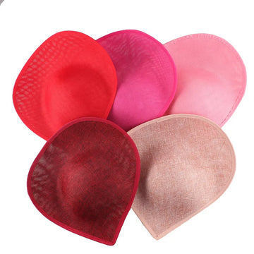 30cm Heart Shape Sinamay Fascinator Base DIY Millinery Derby Hat Headpiece Mold