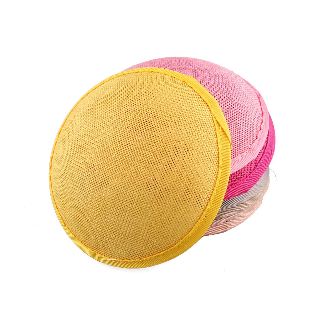 Round Imitation Sinamay Fascinator Base — 13 cm
