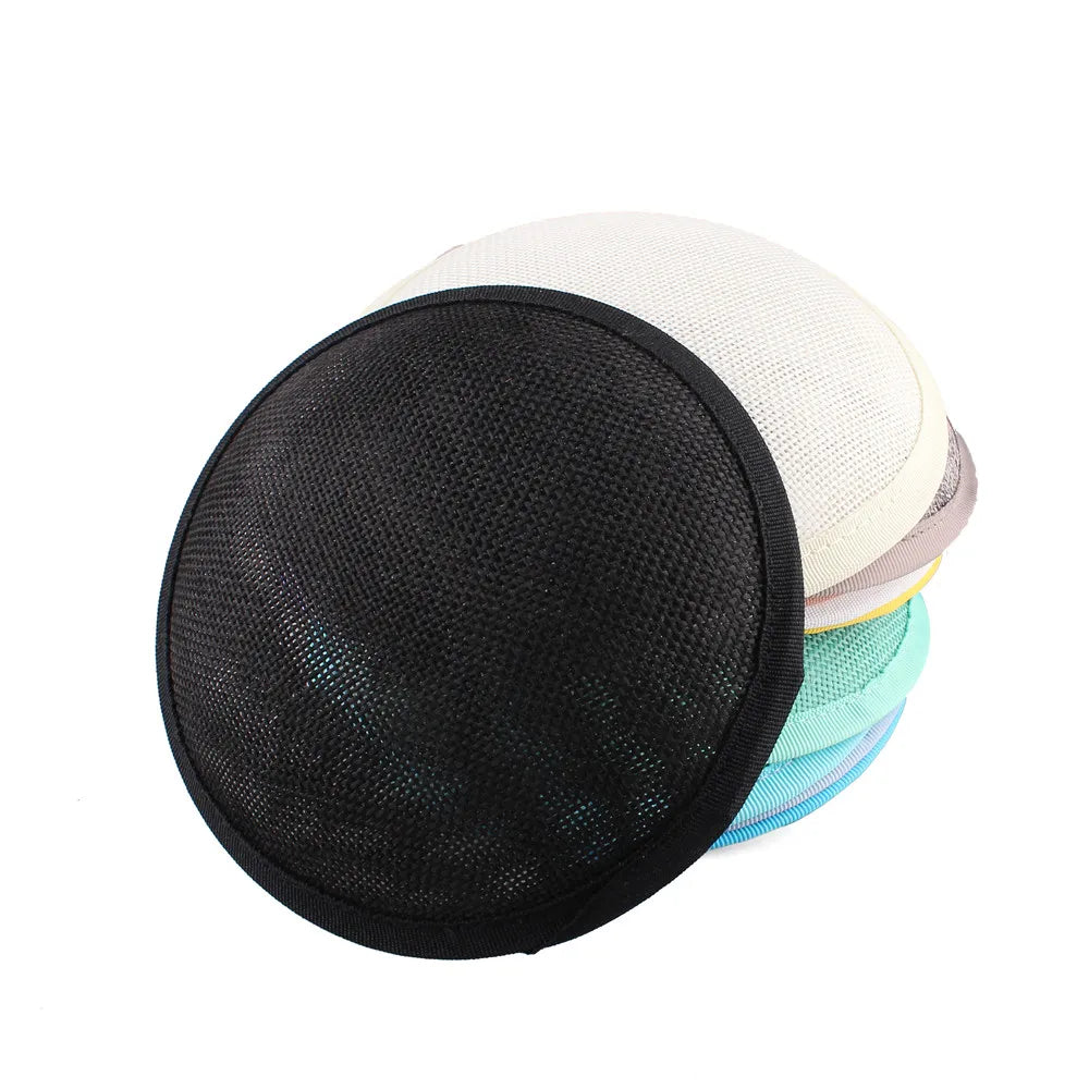 Round Imitation Sinamay Fascinator Base — 13 cm