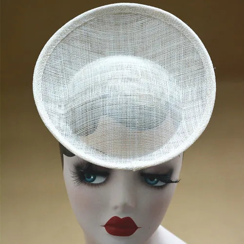 Sinamay Saucer Fascinator Base — 20 cm