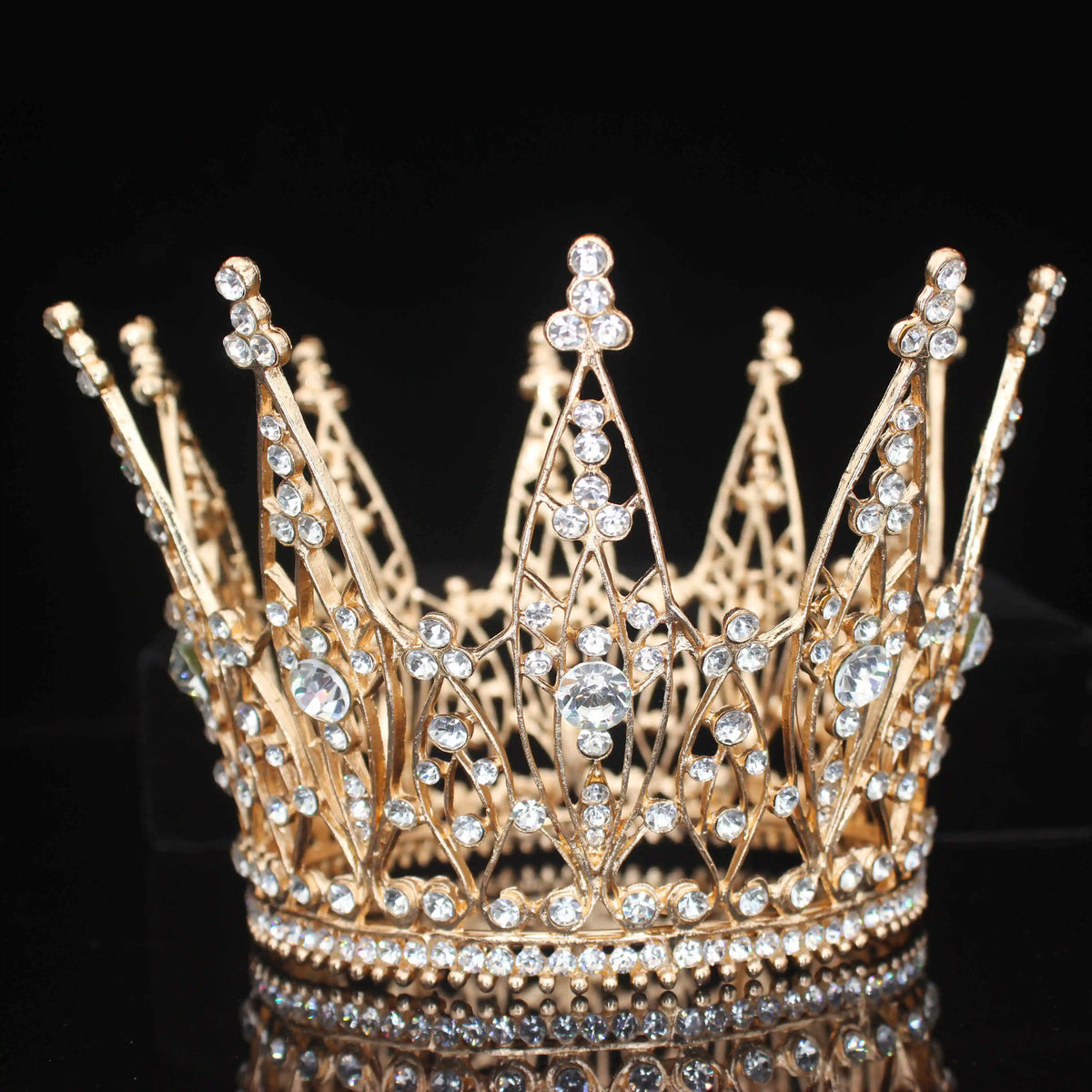 Bridal Rhinestone Tiara Crown for Weddings, Prom & Pageants