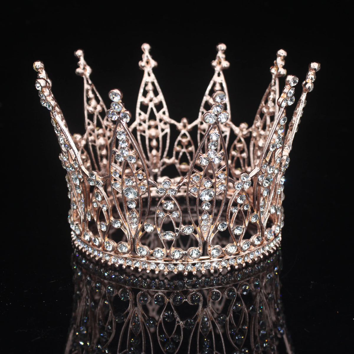 Bridal Rhinestone Tiara Crown for Weddings, Prom & Pageants