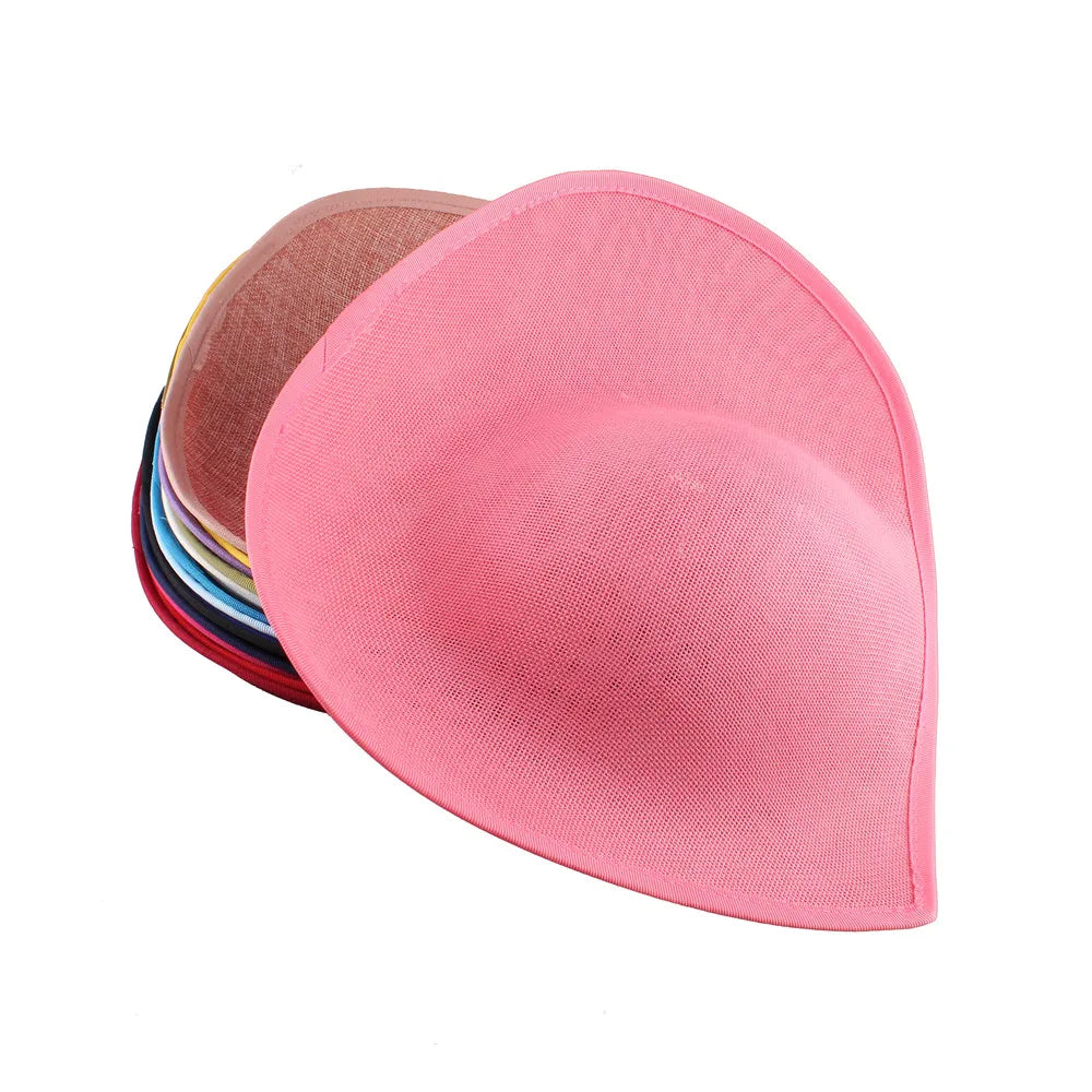 30cm Heart Shape Sinamay Fascinator Base DIY Millinery Derby Hat Headpiece Mold