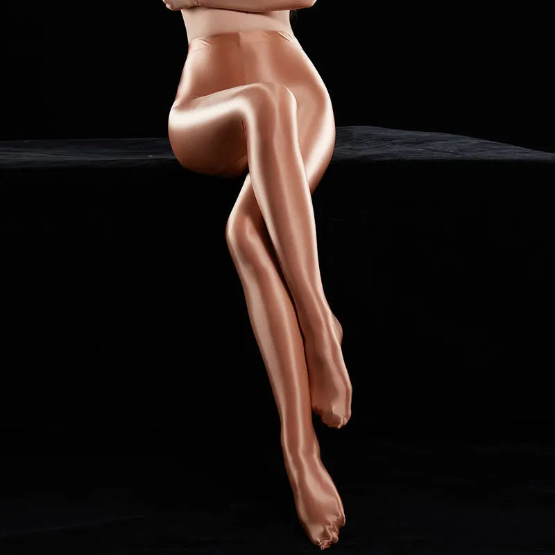 Sexy Shiny Full Pencil Pants Oil Gloosy Candy Color Sexy Tight Smooth Elastic Pencil Pant Dance Yoga Pantyhose Women