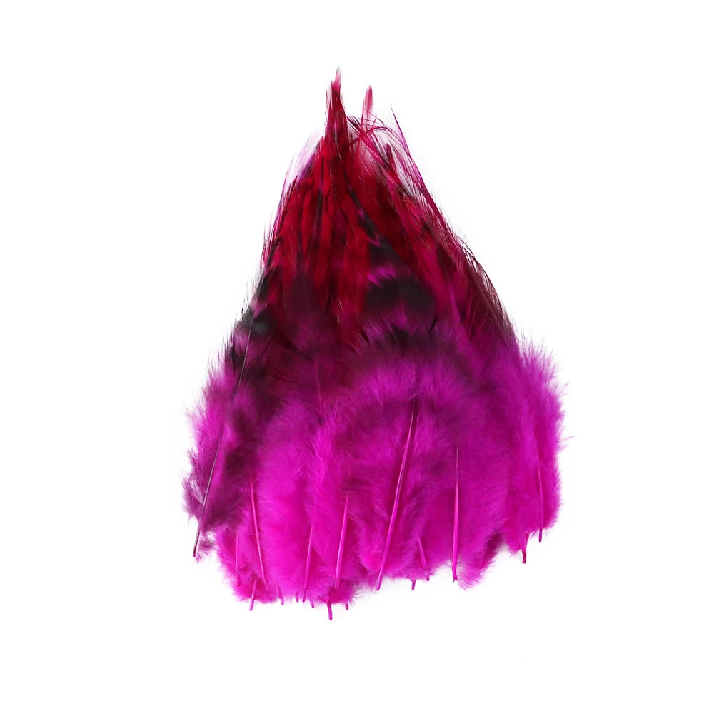 Natural Rooster Feather Fringe Trim 10-15cm