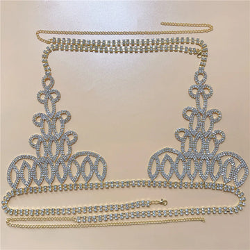 Crystal Bikini Bra & Thong Body Jewelry