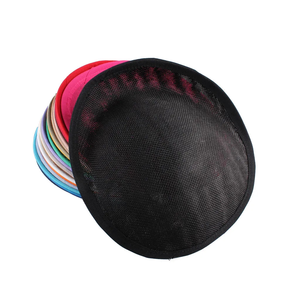20cm Round Sinamay Fascinator Base DIY Millinery Headpiece Showgirl Hat Base