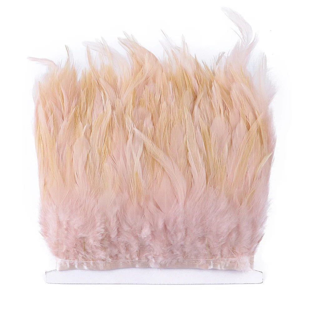 Rooster Feathers Trim Fringe Chicken Feather Strip