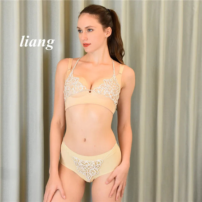 Rhinestone Bra & Thong Body Jewelry