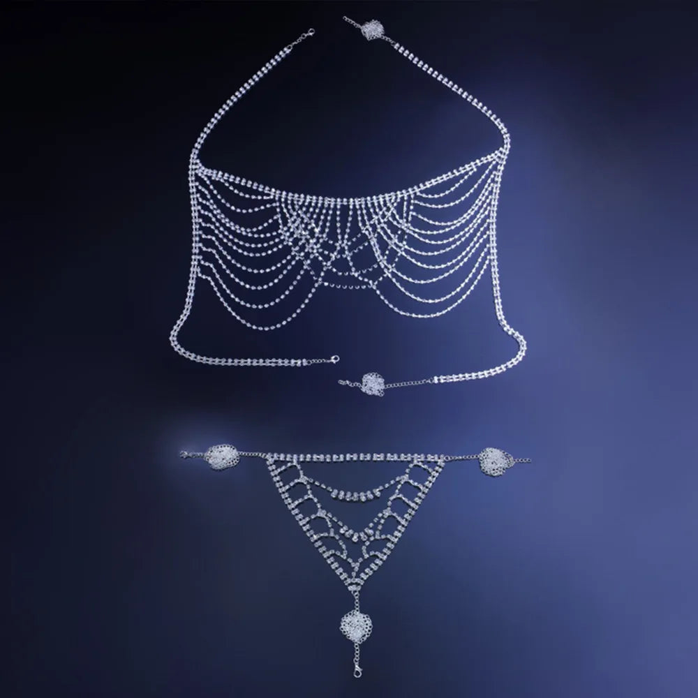 Multilayer Tassel Bra & Thong Body Jewelry