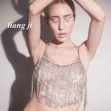 Crystal Tassel Bra & Shoulder Body Jewelry