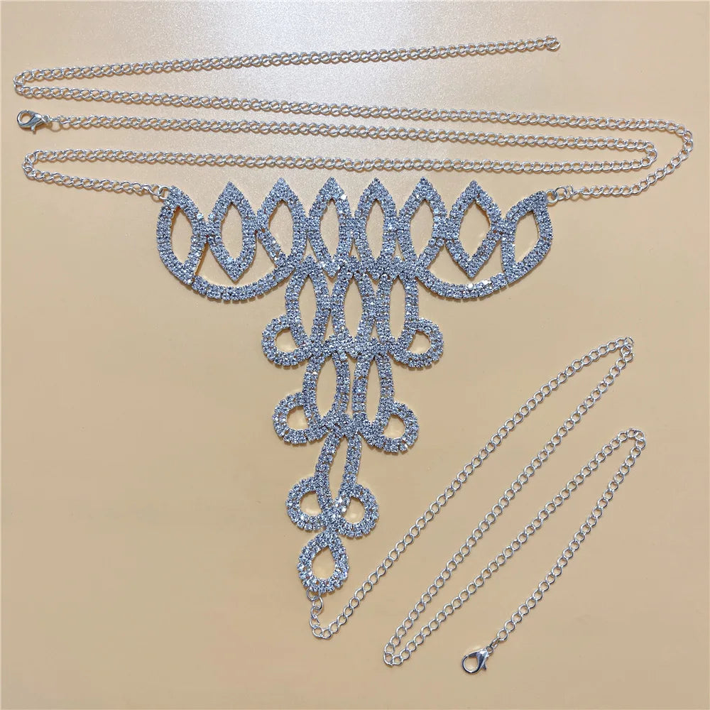Crystal Bikini Bra & Thong Body Jewelry