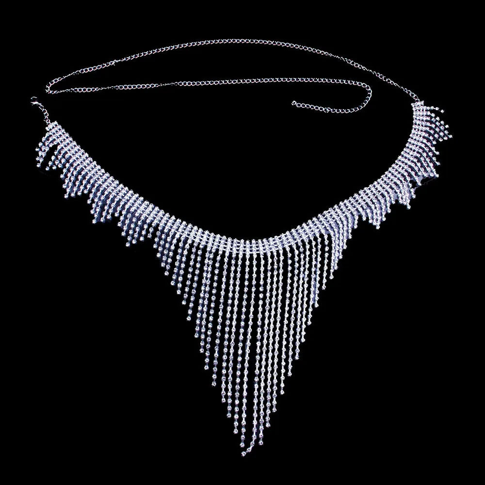 Crystal Tassel Bra & Waist Body Jewelry